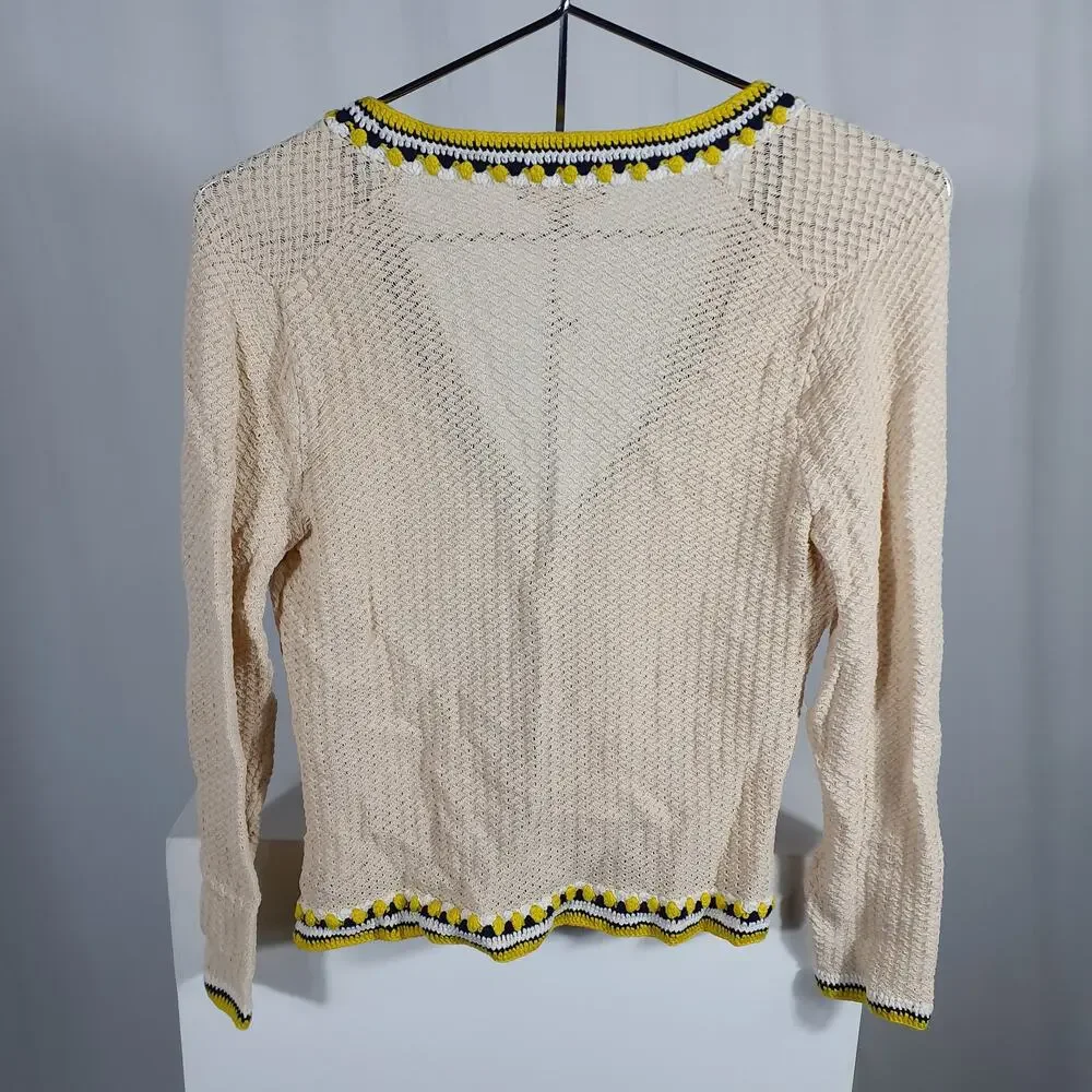 J.Crew Crochet Cardigan Sweater Size S - Picture 3 of 5